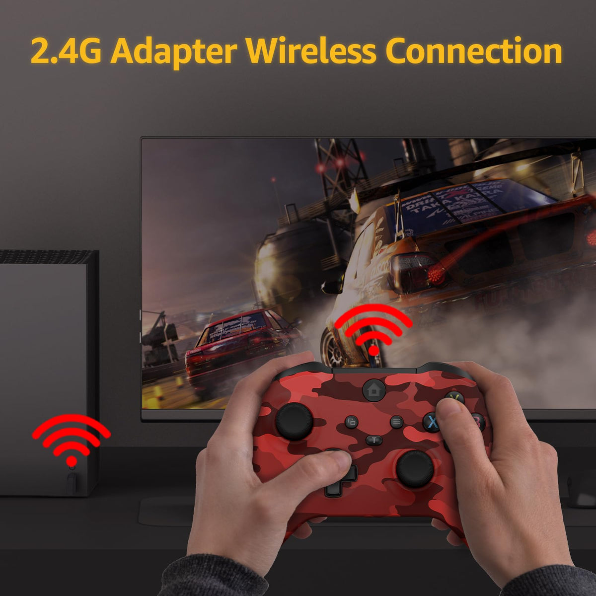 Wireless Controller for X-BOX One/PC Camo Red O907