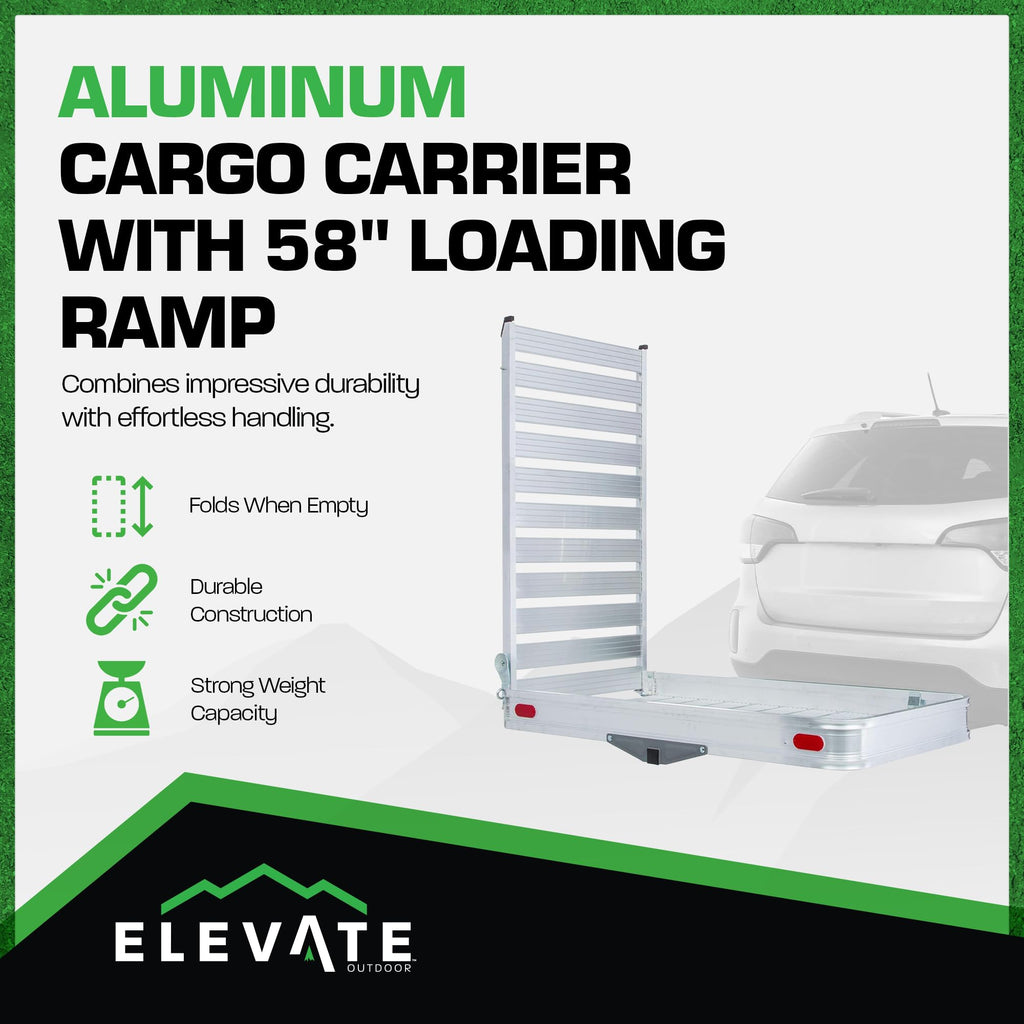 Hitch Cargo Carrier with Ramp R2086
