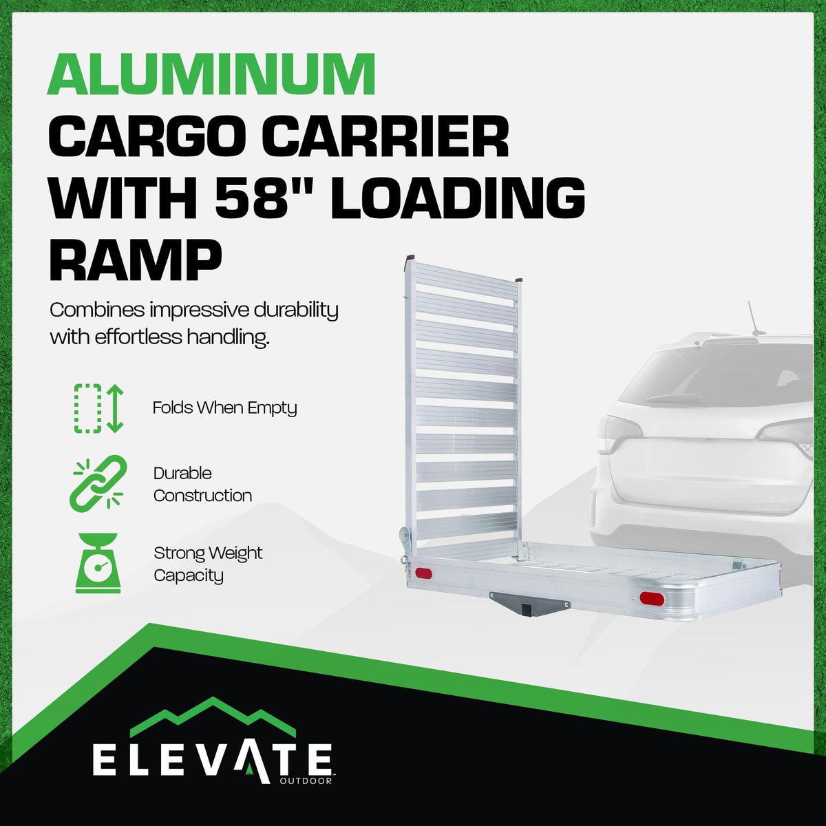 Hitch Cargo Carrier with Ramp R2086