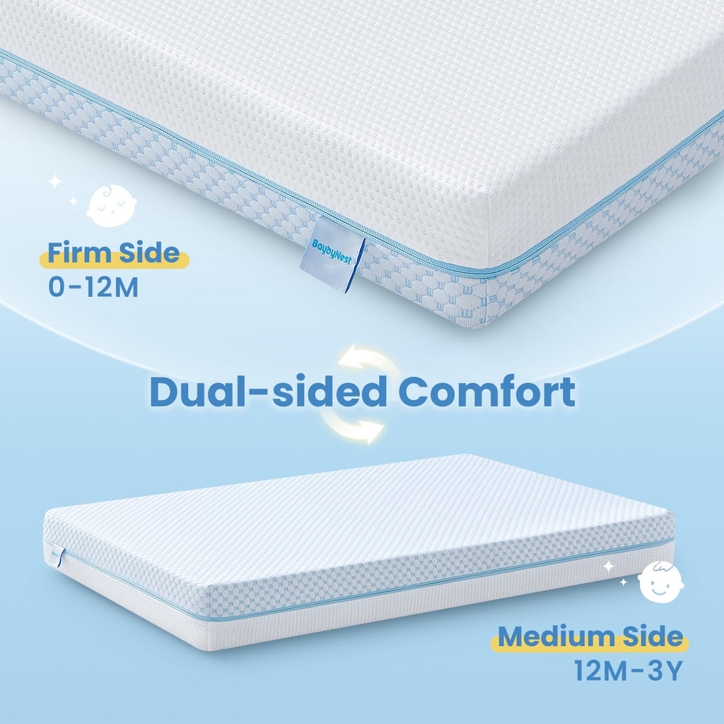 38x24x4 Cooling Gel Memory Foam Mini Crib Mattress G500966