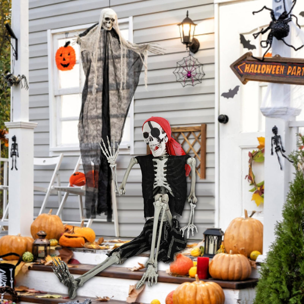 Life Size Posable Skeleton with Movable Joints B813866