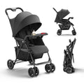 Lightweight Travel Stroller with Near-Flat Recline Seat R662