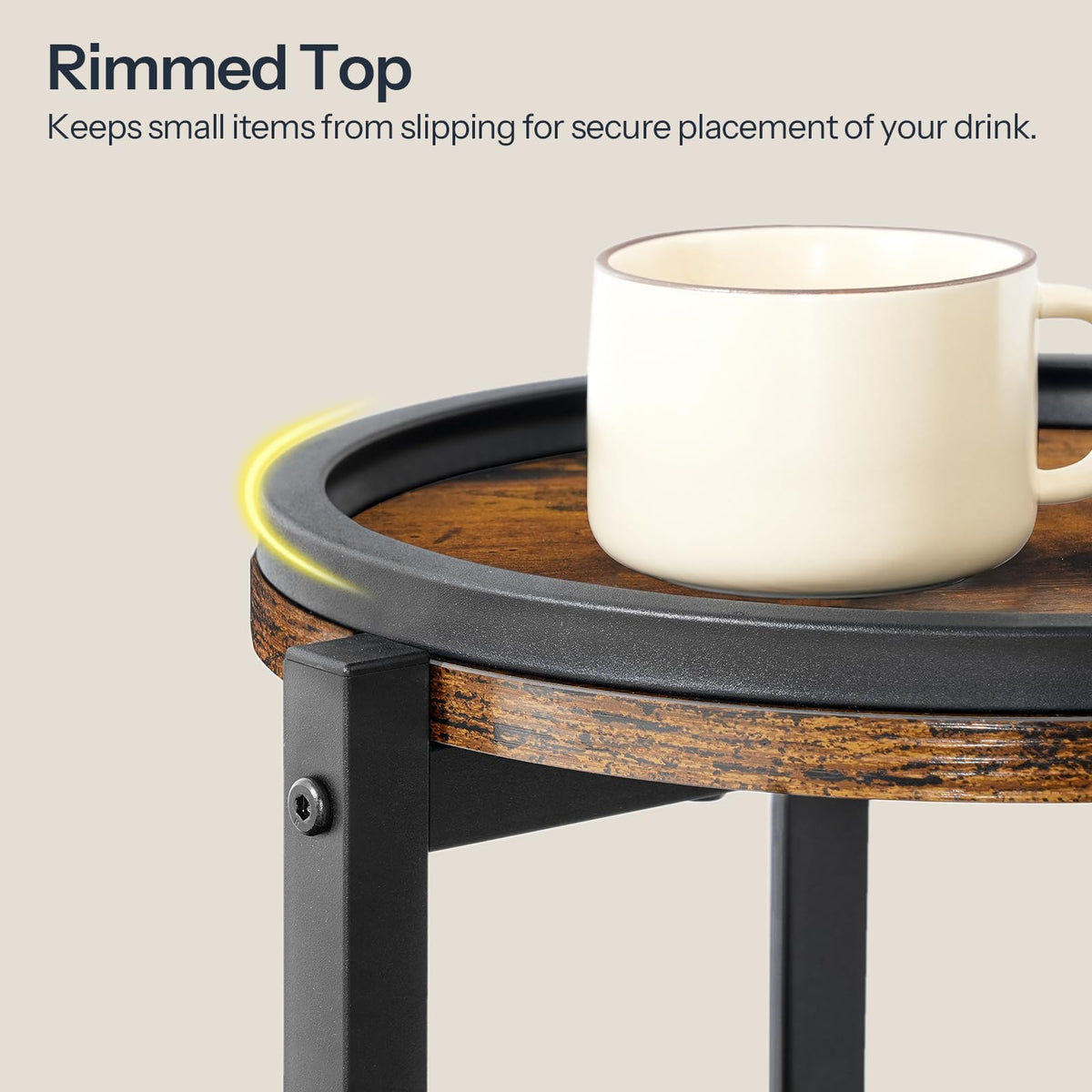 Small Round 3-Tier Side Table V901