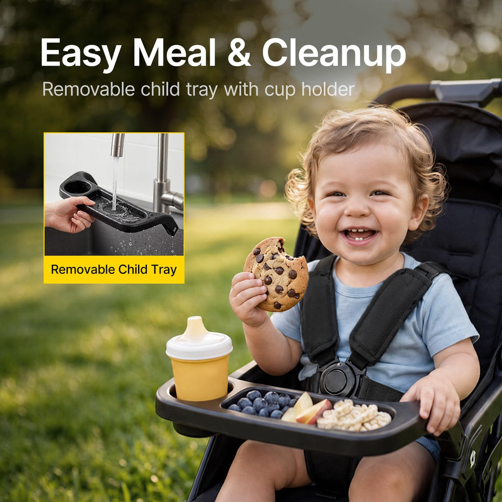 Lightweight Travel Stroller with Near-Flat Recline Seat R662