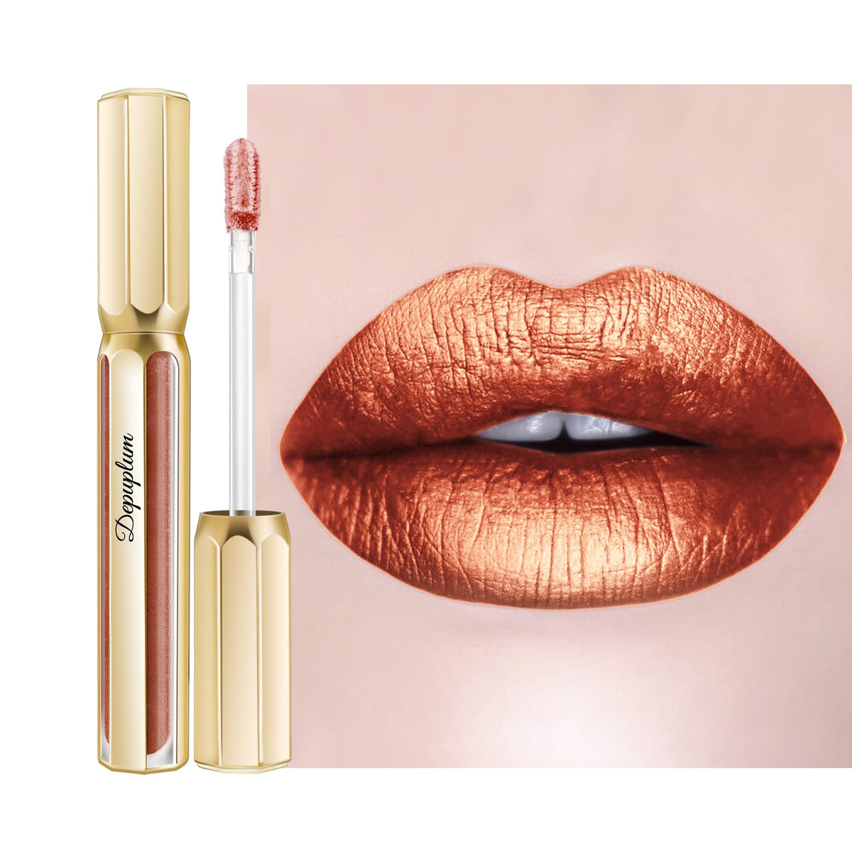 Metallic Reddish Brown Lipstick P2917