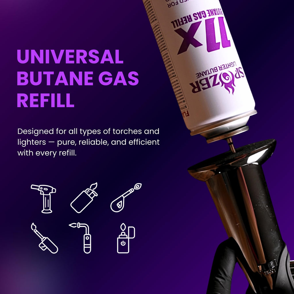 11X Butane Fuel Refill 300ml 12 Cans N1803