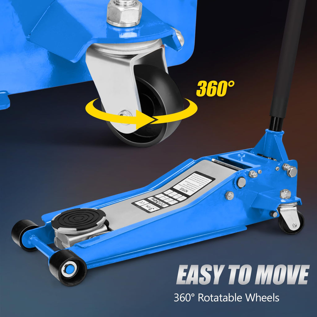 3 Ton Low Profile Aluminum Steel Floor Jack R8281