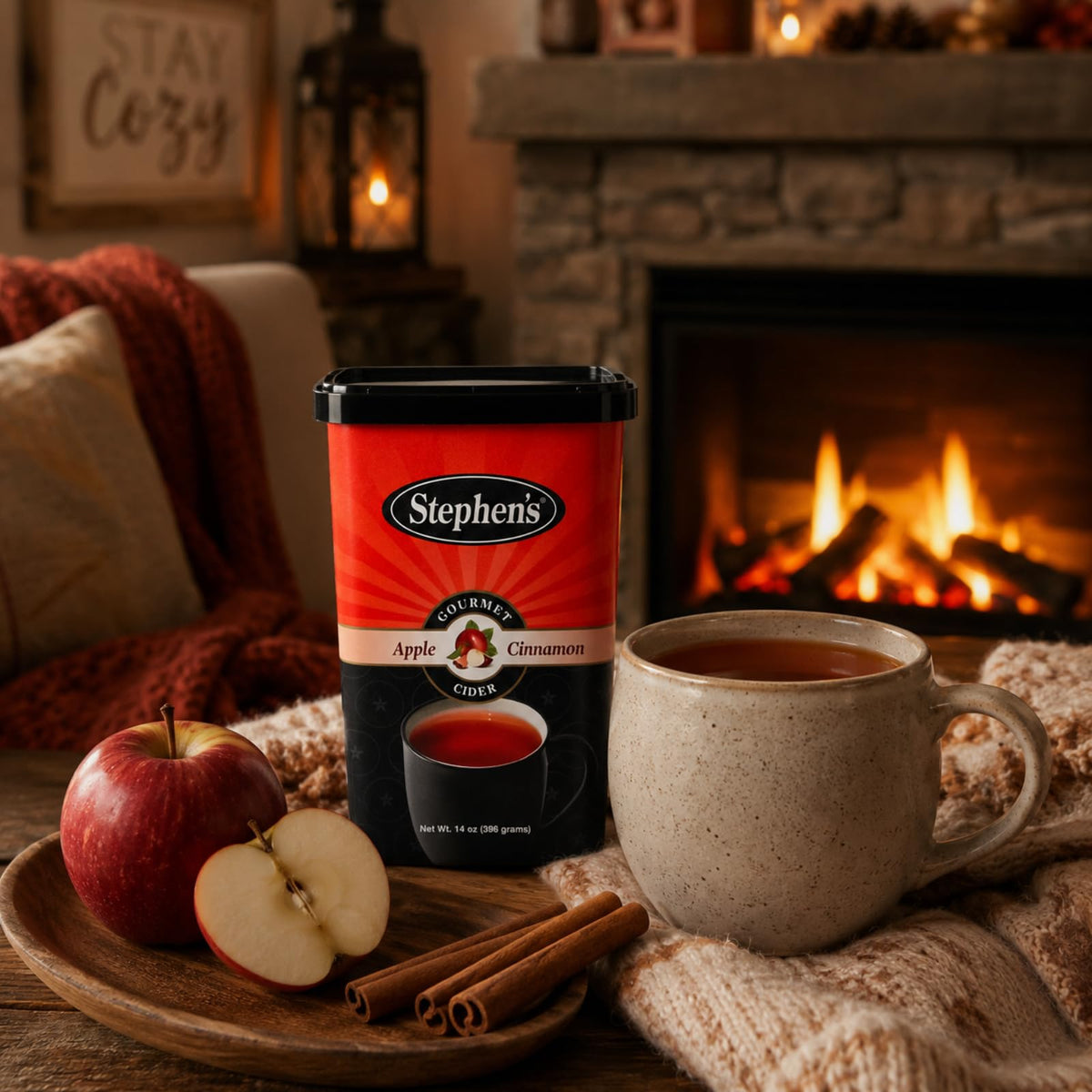 Apple Cinnamon Cider Mix 14 oz Pack of 6 K575