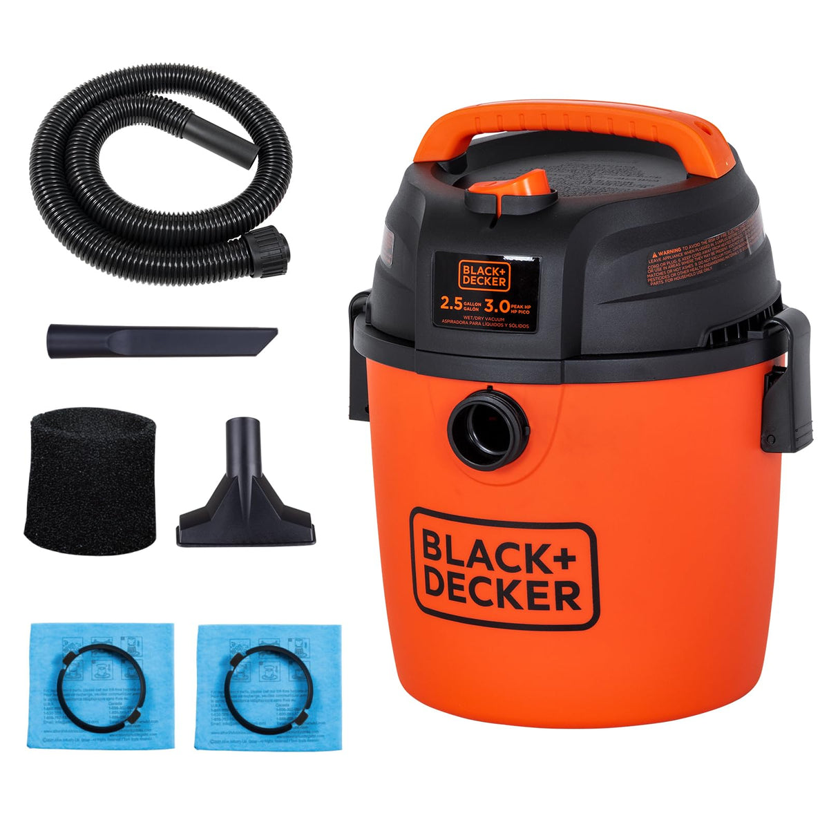 2.5 Gallon Wet Dry Shop Vacuum C50664