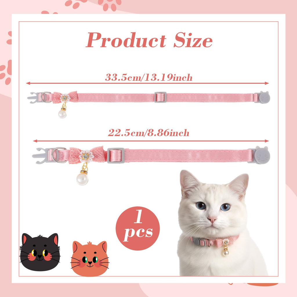 Adjustable Pink Breakaway Cat Collar M313804