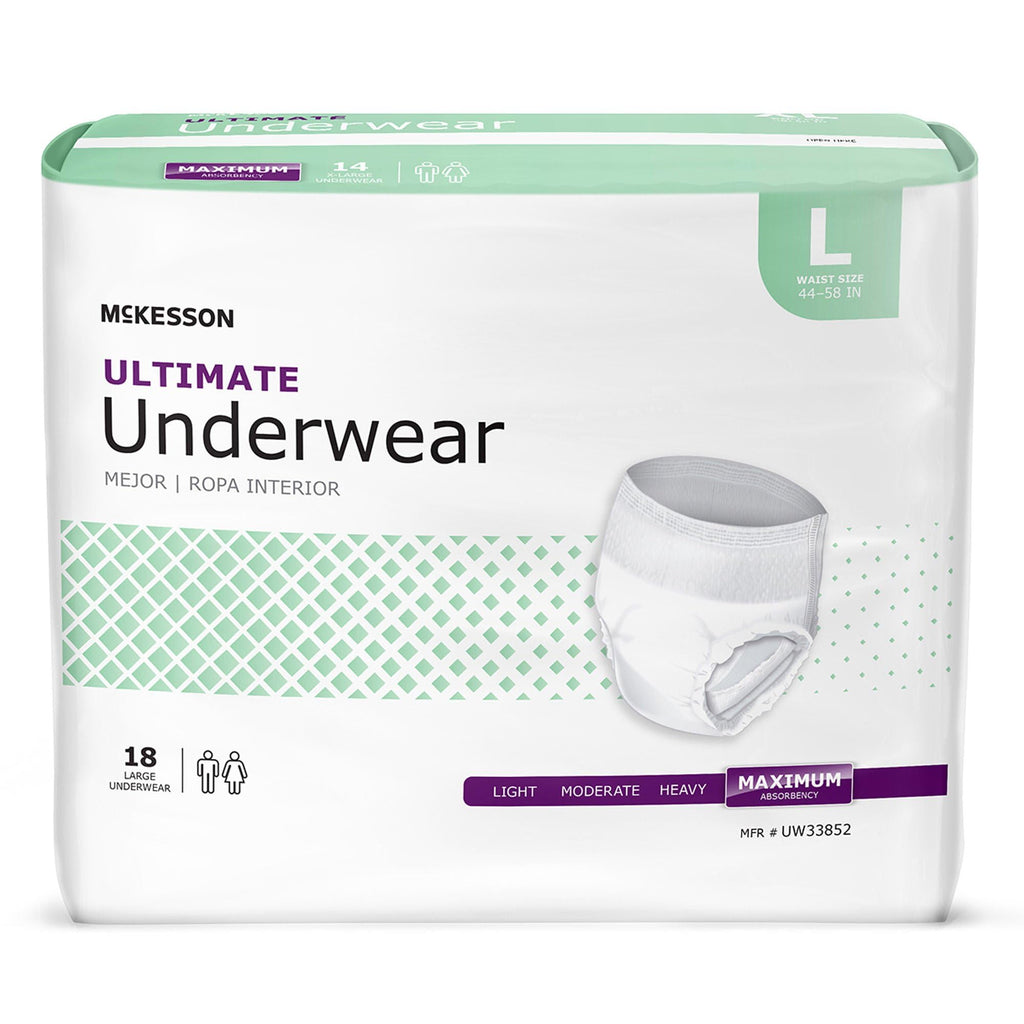 Adult Incontinence Underwear, Large, 72 ct W75290