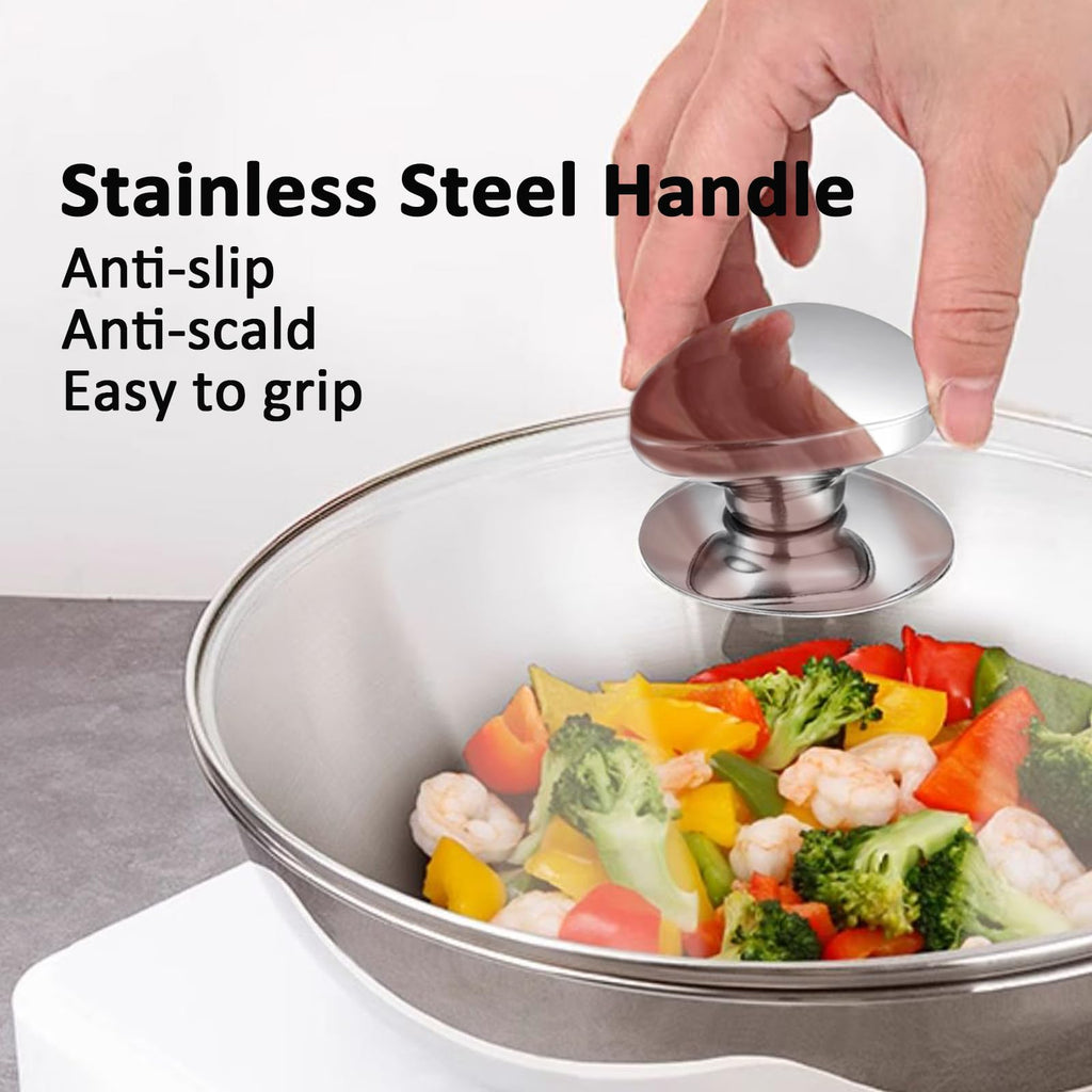 14 Inch Clear Tempered Glass Lid with Vent N563646