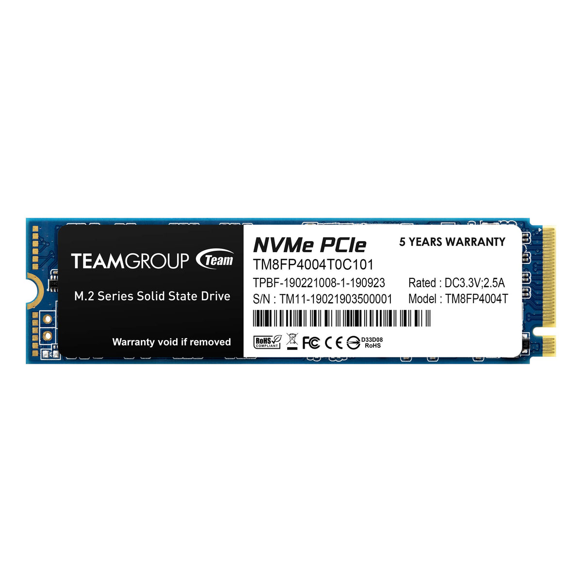4TB NVMe PCIe Gen3x4 M.2 2280 Internal SSD N194