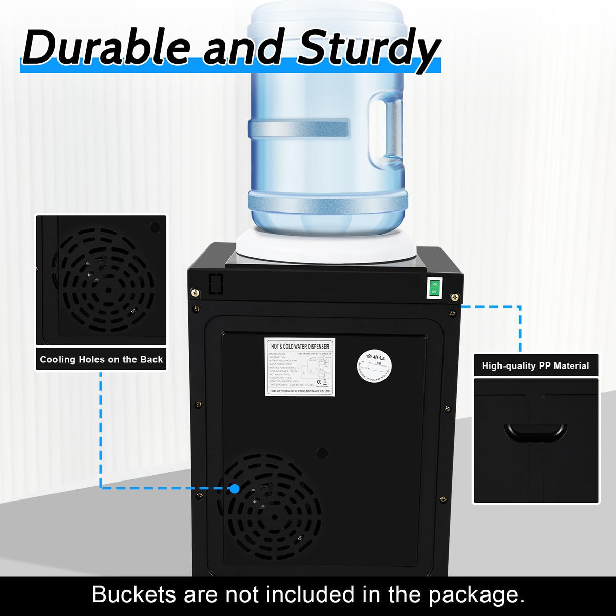 Top Loading Countertop Water Cooler Dispenser 3 Temp S6328