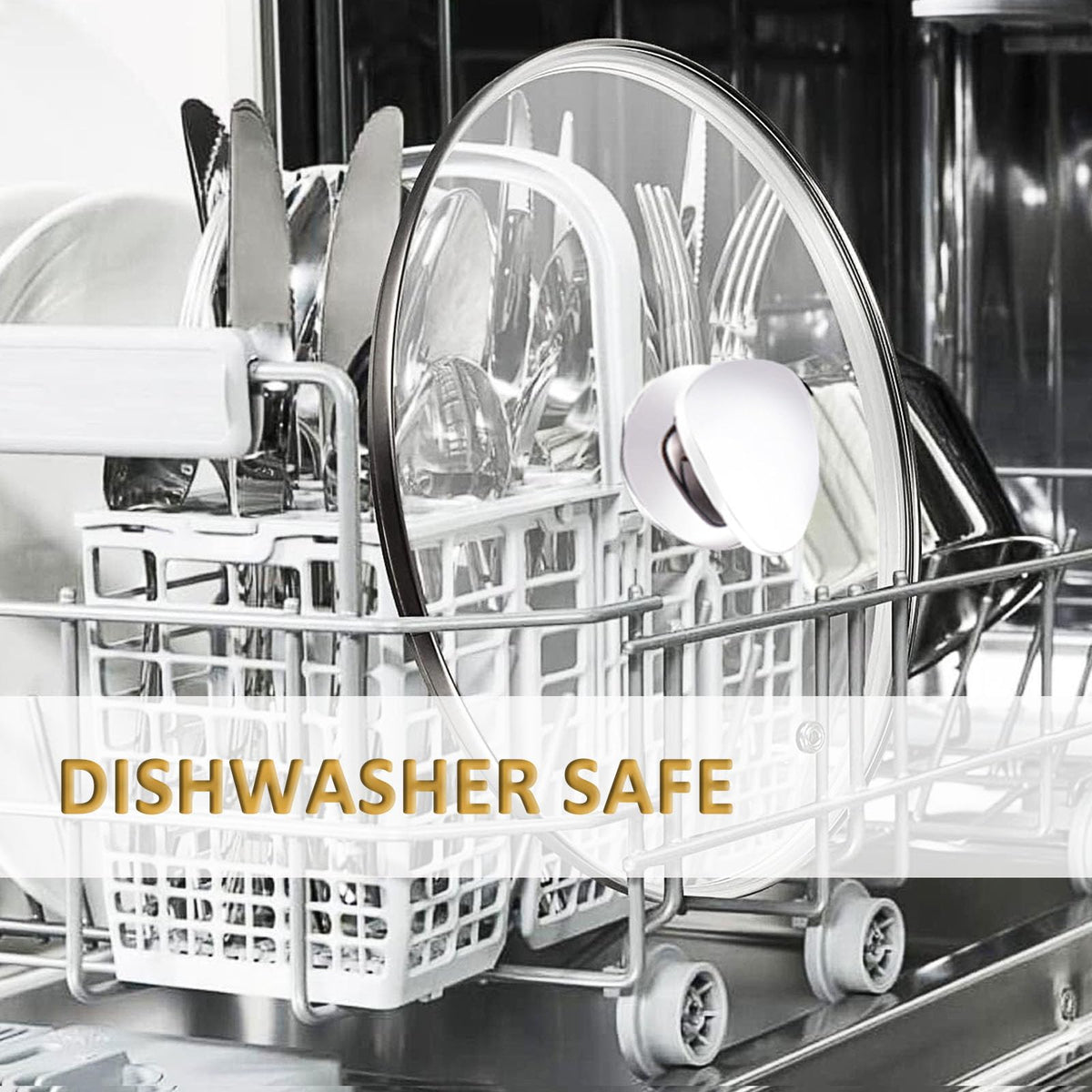 14 Inch Clear Tempered Glass Lid with Vent N563646