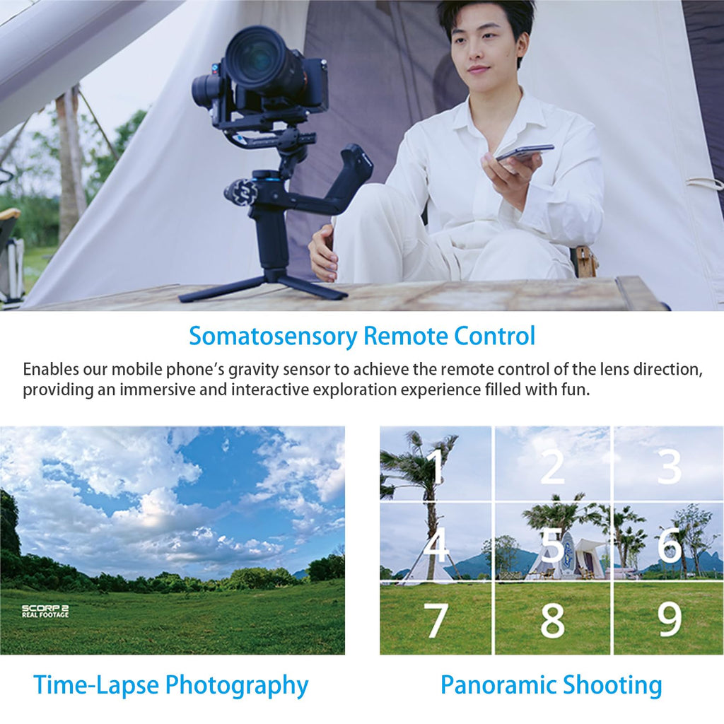 3-Axis Camera Gimbal Stabilizer with Touch Screen D3712