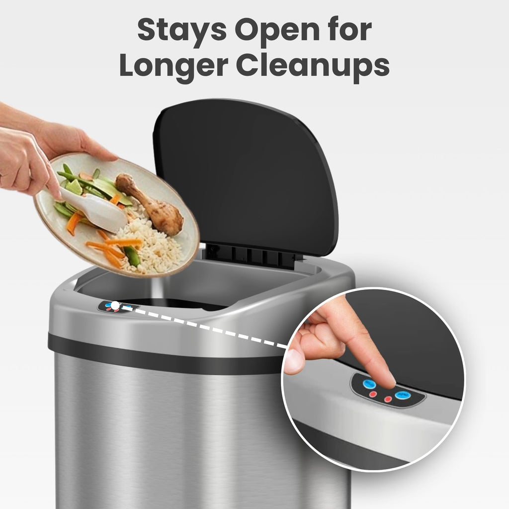 13 G Stainless Steel Sensor Trash Can Y394389
