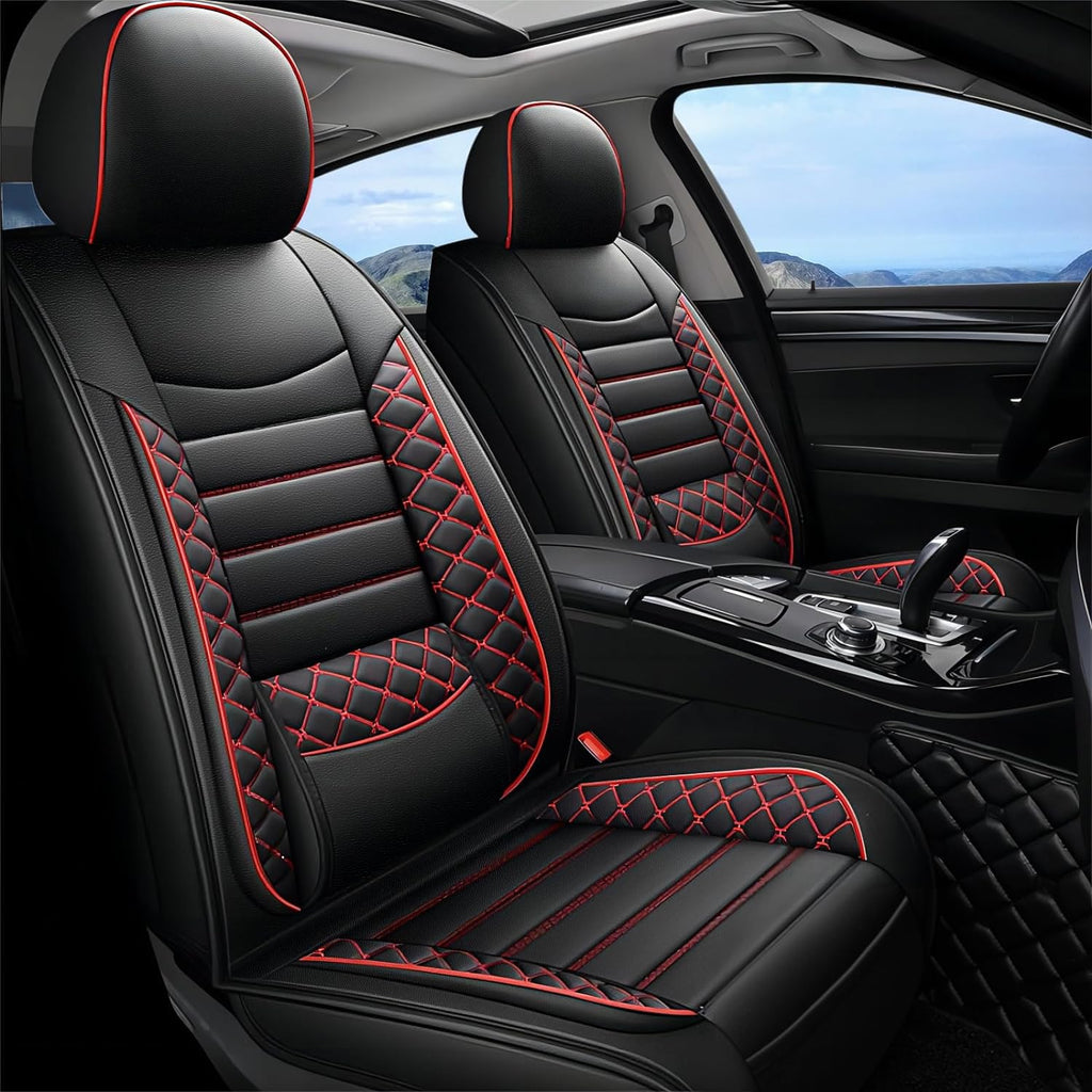 Leather 5-Seat Car Seat Covers Full Set Q144