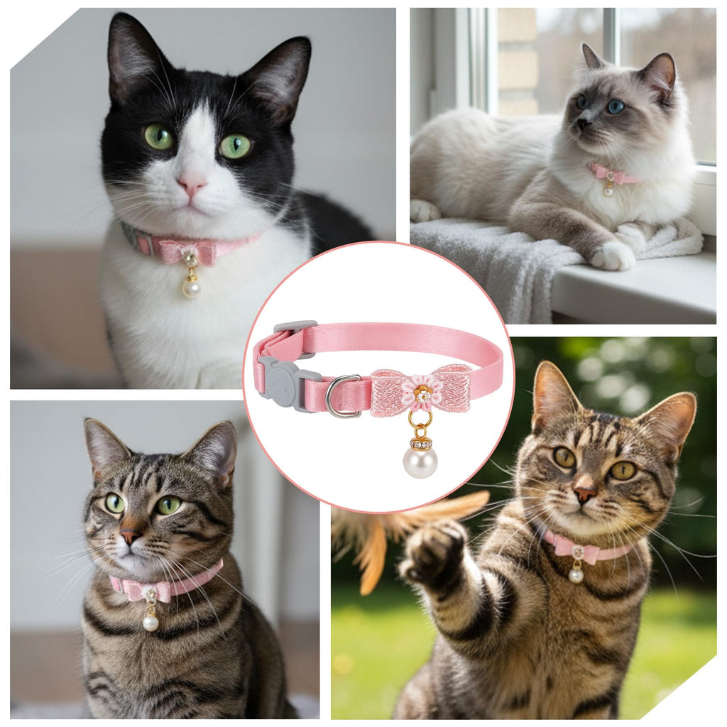 Adjustable Pink Breakaway Cat Collar M313804