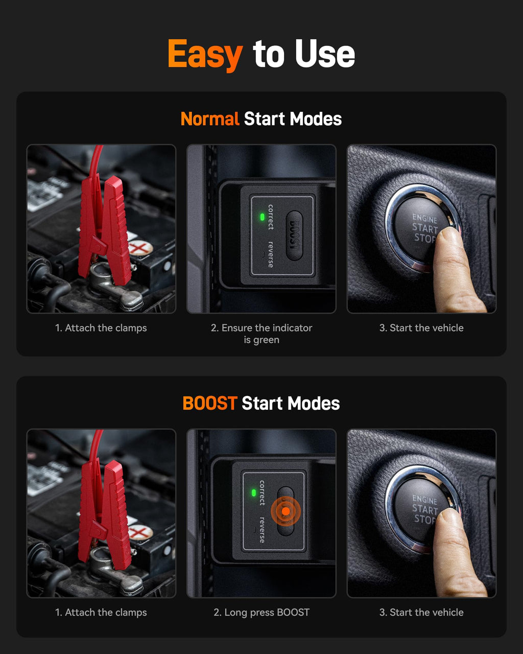 2000A Portable 12V Jump Starter with Air Compressor R223