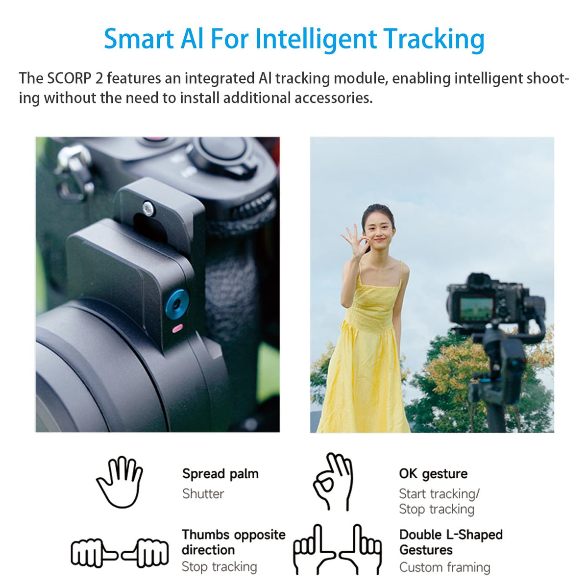 3-Axis Camera Gimbal Stabilizer with Touch Screen D3712
