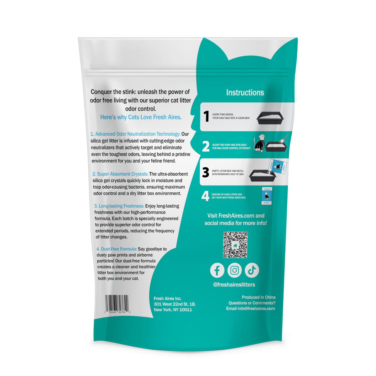 Unscented Lightweight Non-Clumping Crystal Cat Litter Z168