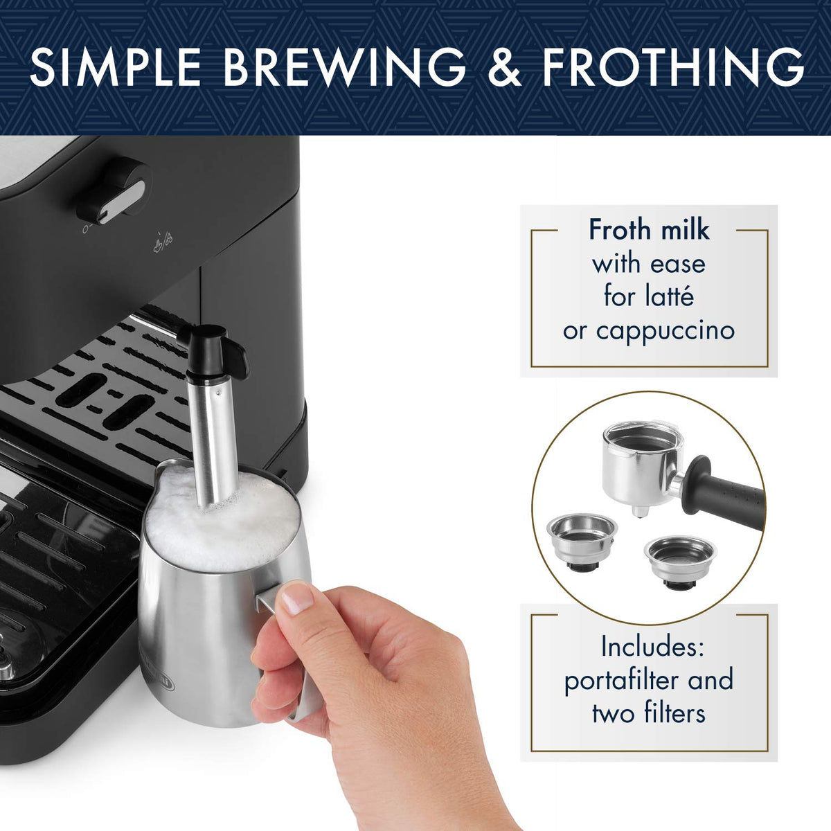 Compact Manual Espresso Machine L971100
