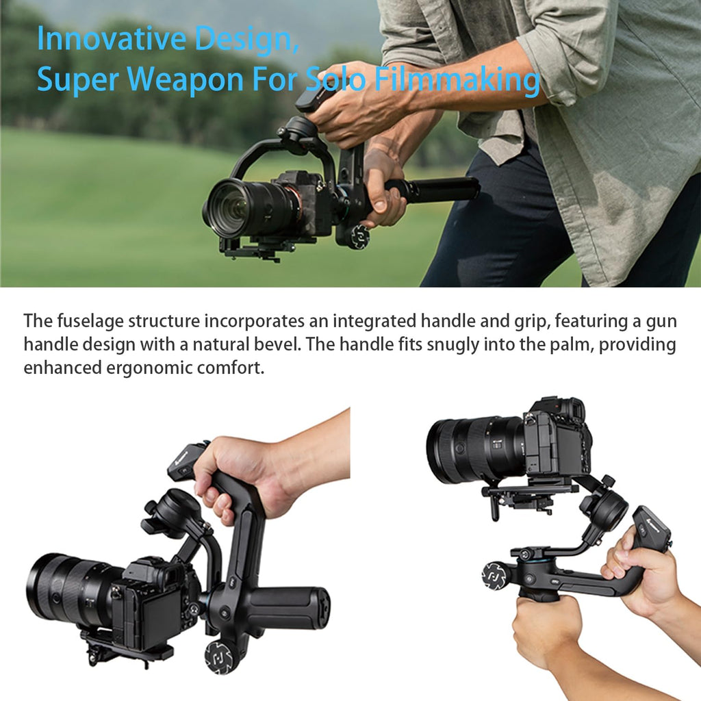 3-Axis Camera Gimbal Stabilizer with Touch Screen D3712