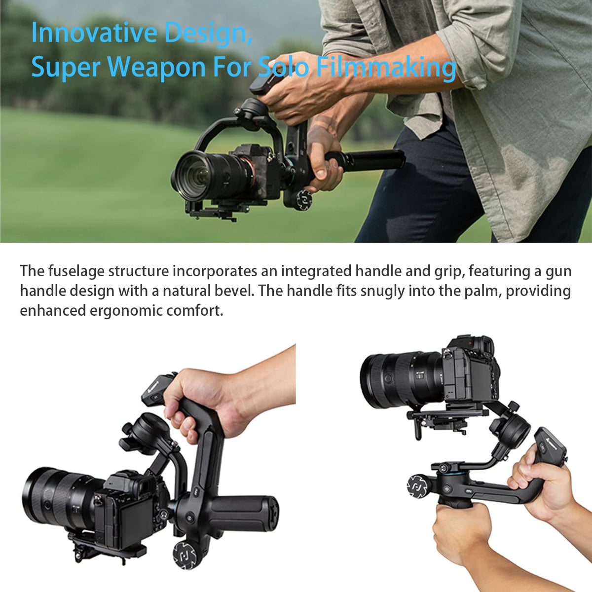 3-Axis Camera Gimbal Stabilizer with Touch Screen D3712