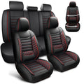 Leather 5-Seat Car Seat Covers Full Set Q144