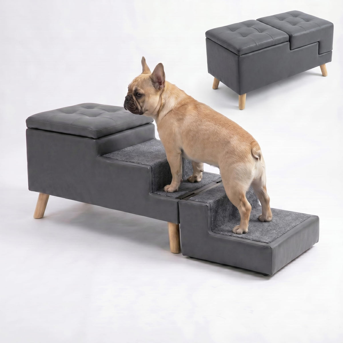 Leather Dog Stairs N322608