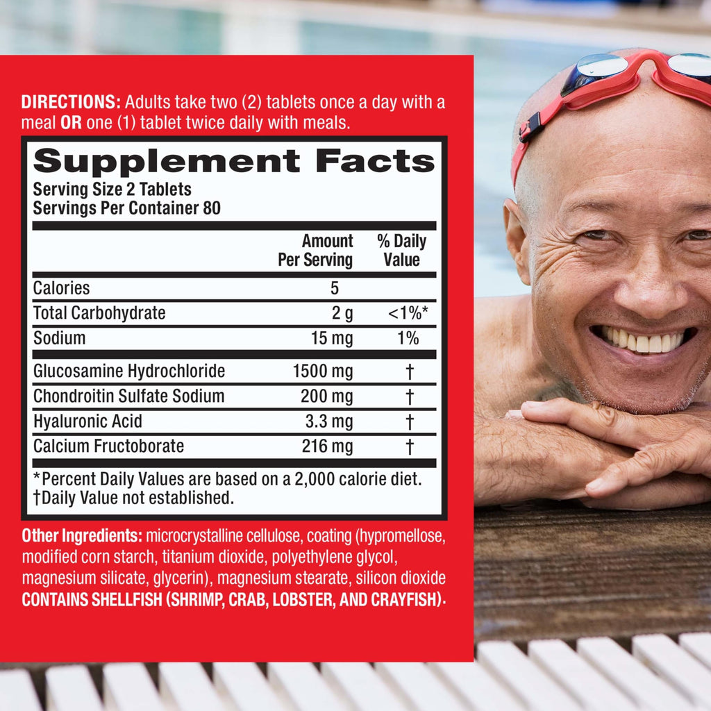 Glucosamine Chondroitin Joint Support Supplement 160 Tablets F608546