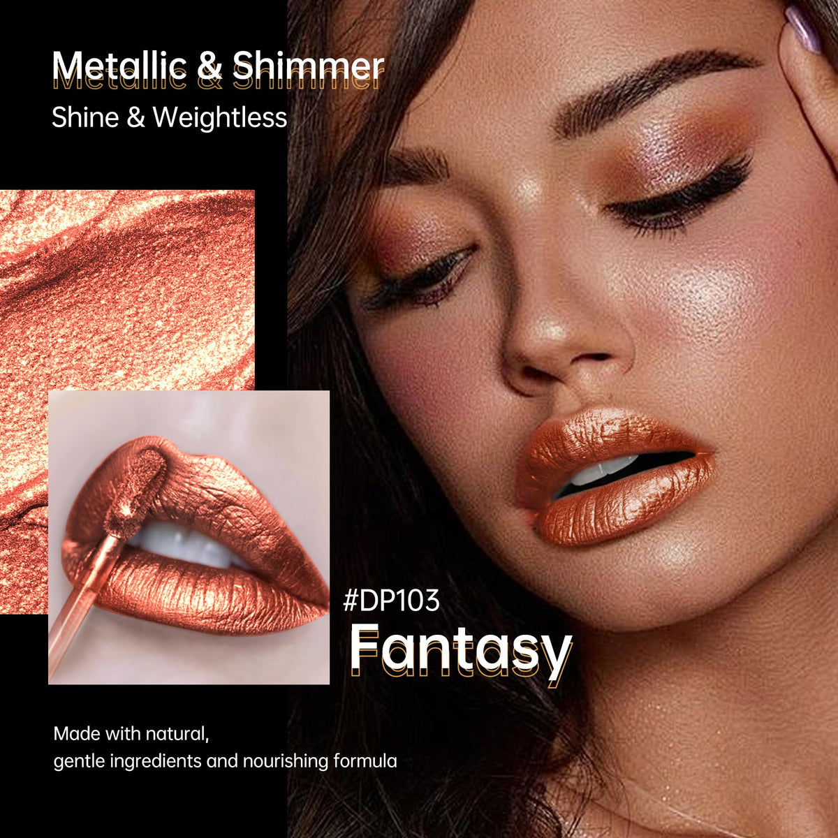 Metallic Reddish Brown Lipstick P2917