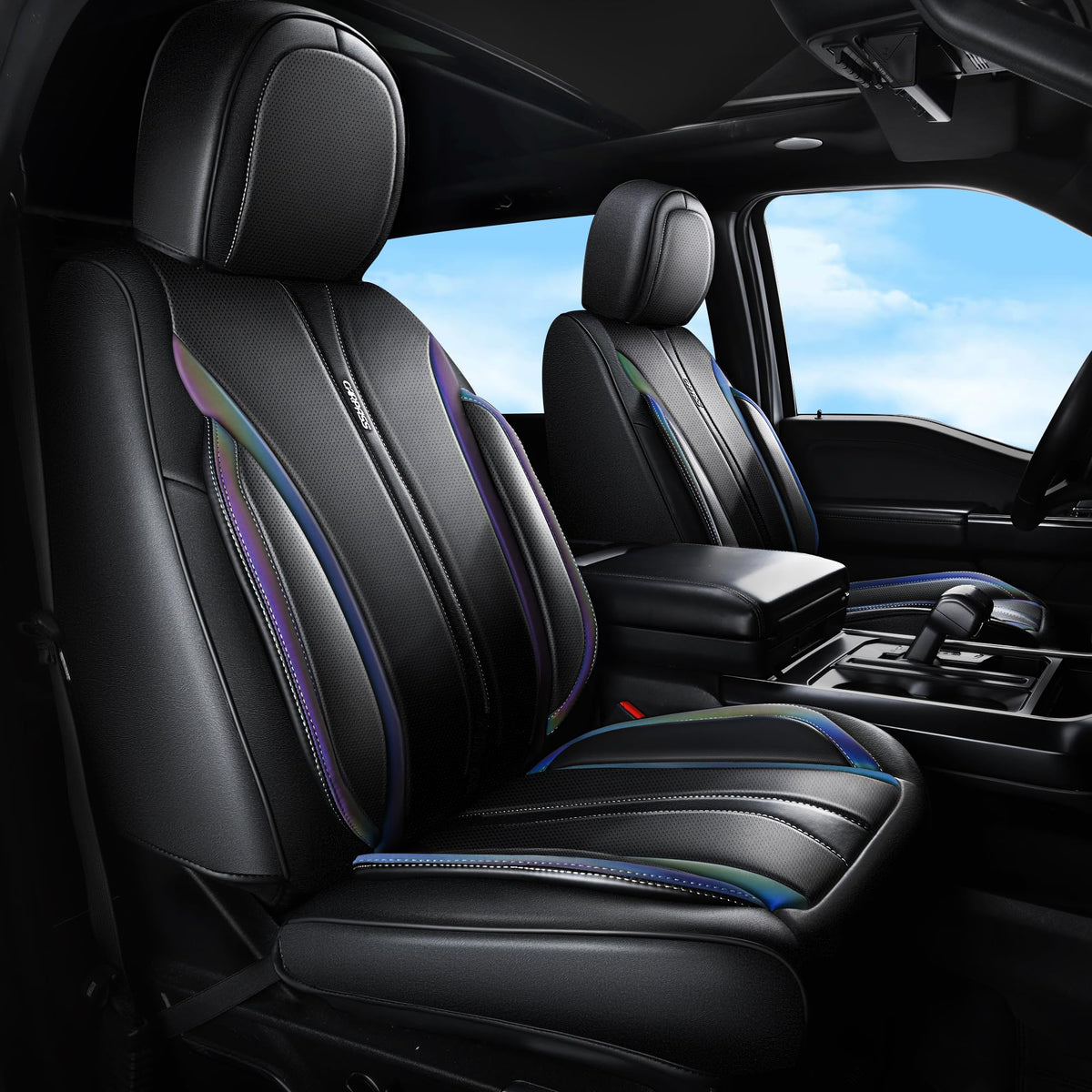 Nappa Leather Car Seat Covers 5 Seats Full Set A404896
