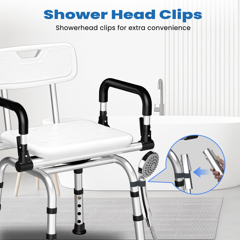 360° Rotating Adjustable Padded Shower Chair A961