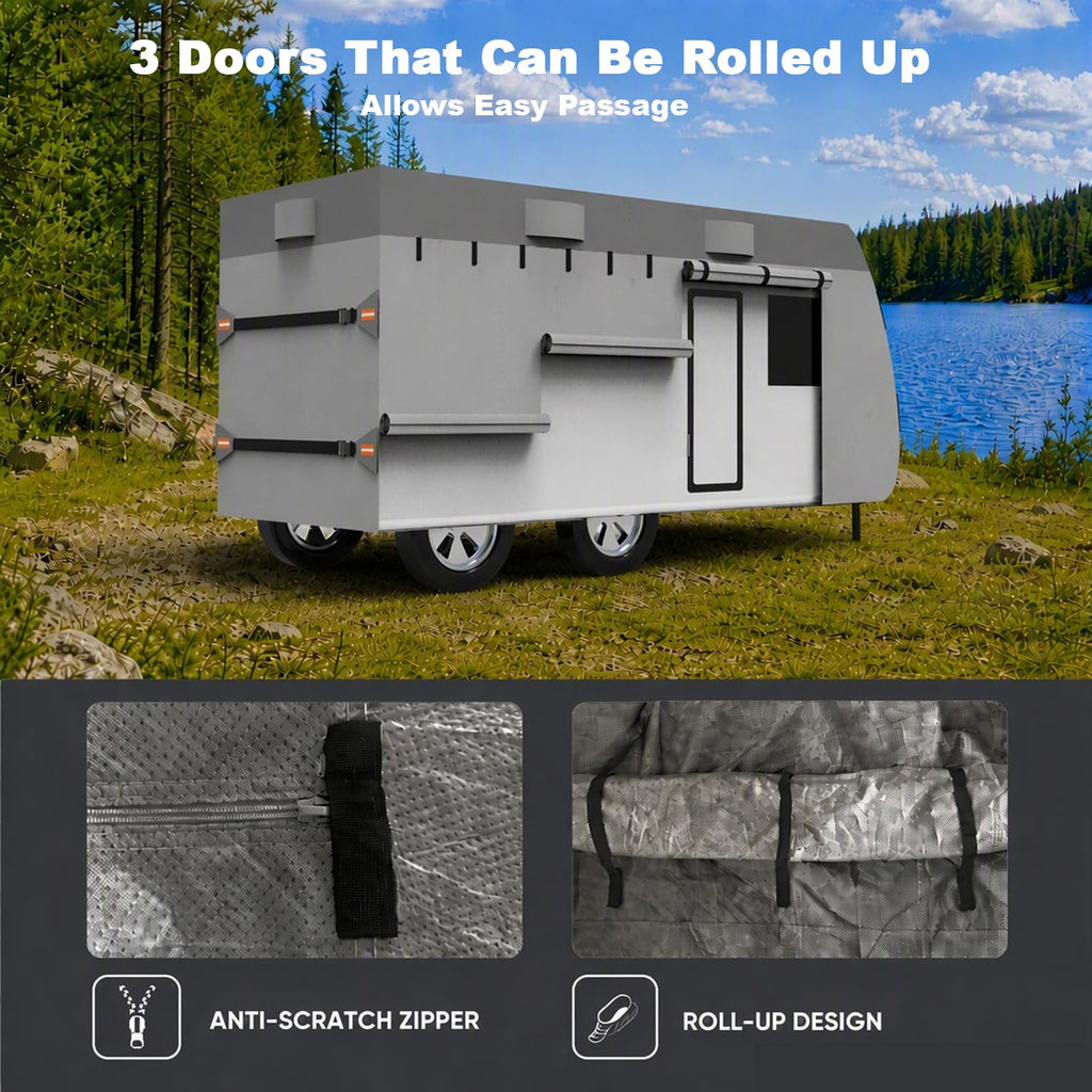 14-16ft 7 Layers Heavy Duty Waterproof Camper Cover T76681
