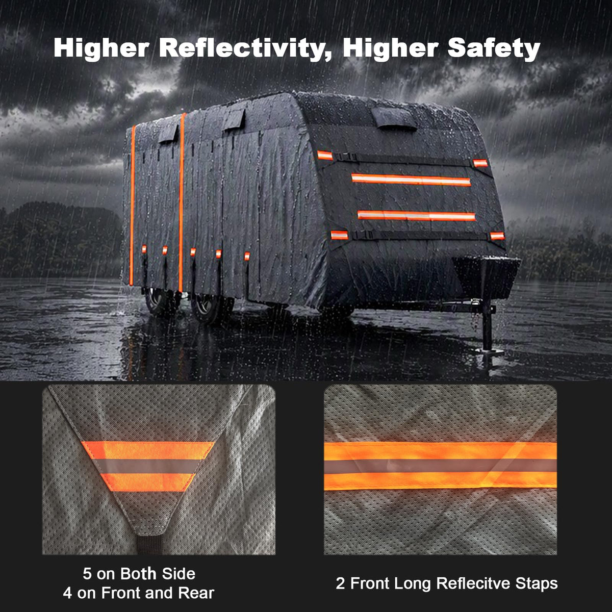 14-16ft 7 Layers Heavy Duty Waterproof Camper Cover T76681