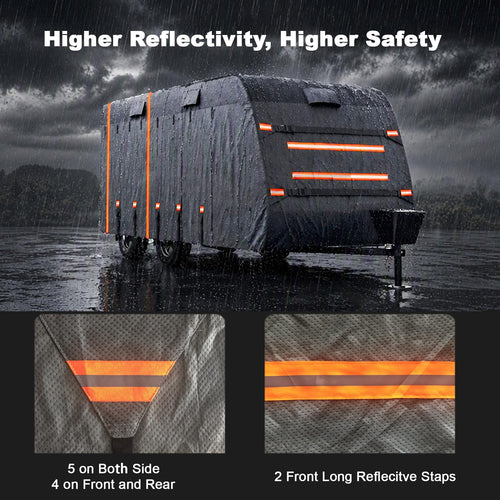 14-16ft 7 Layers Heavy Duty Waterproof Camper Cover T76681