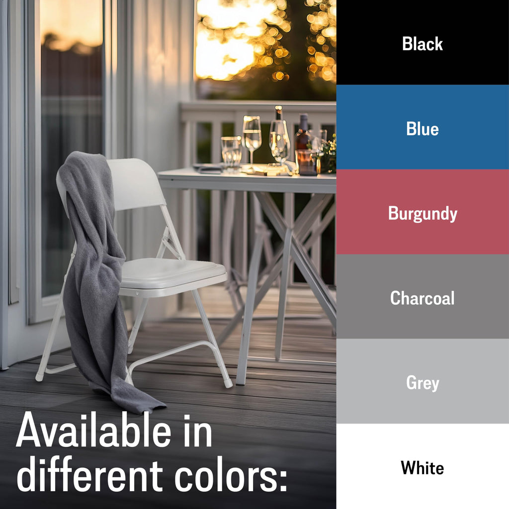 Black Light-Weight Folding Chair 4/Pack Q253