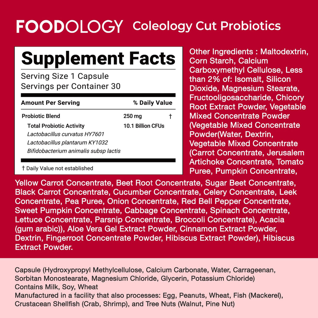 Probiotics for Bloating Relief 30 Capsules O9483