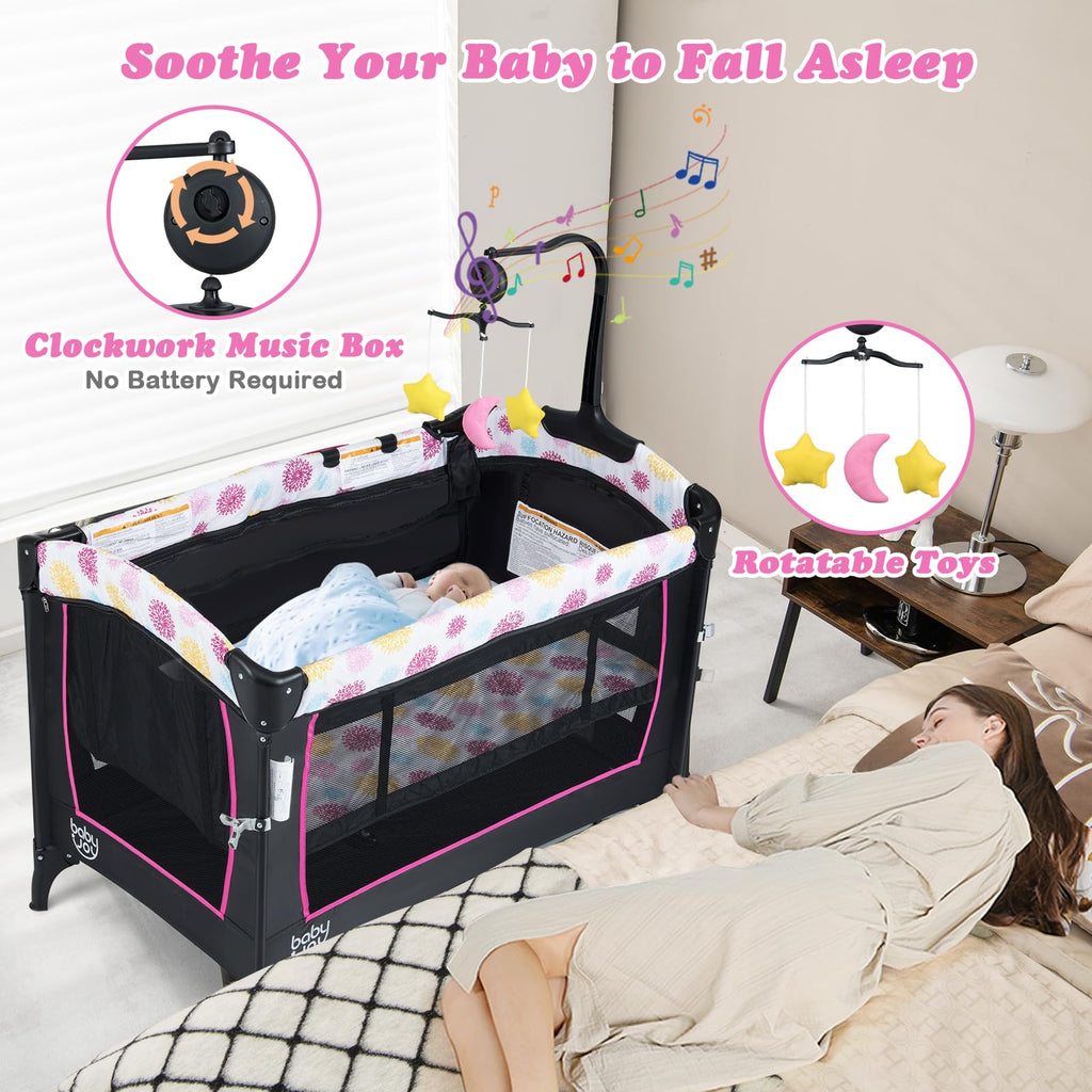 4 in 1 Pink Pack and Play S8130