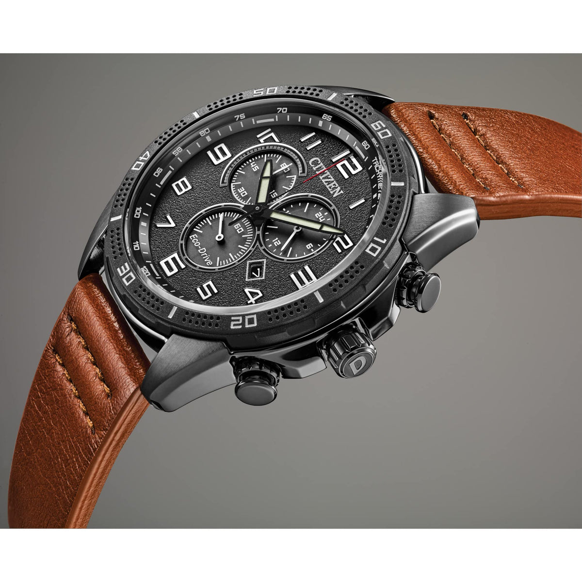Men's Stainless Steel Eco-Drive Watch E8249