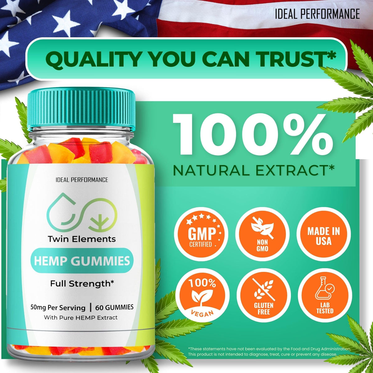 Hemp Gummies 60 Gummies V222