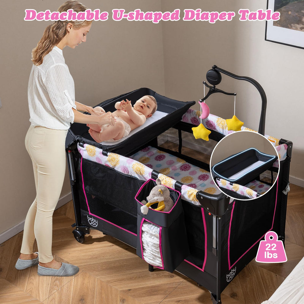4 in 1 Pink Pack and Play S8130
