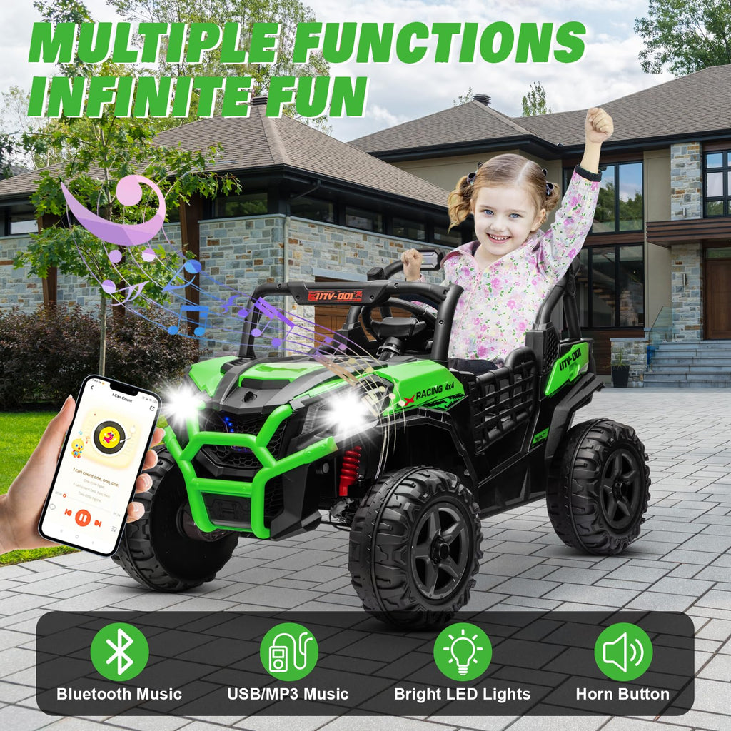 Green 2-Seater Ride On Car Truck I2799