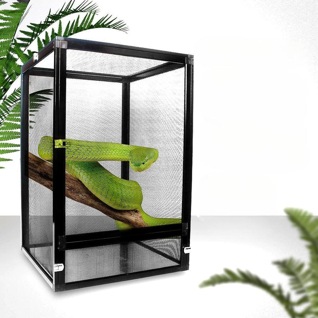 Aluminum Reptile Terrarium with Screen 45x45x80cm D529773