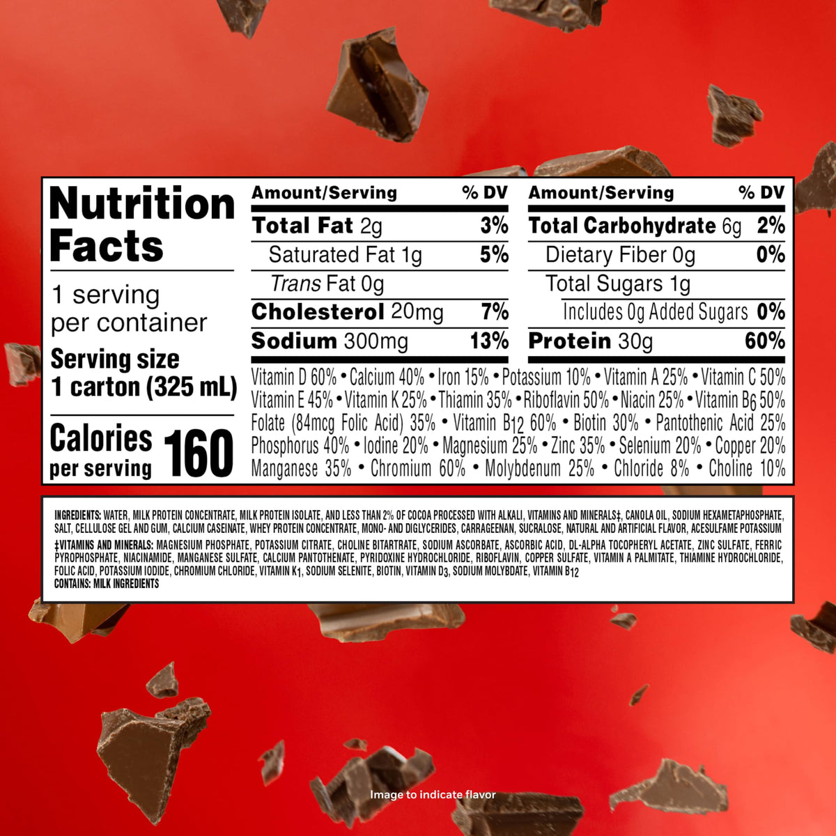 Chocolate Protein Shakes 11 Fl Oz Pack of 18 J5328