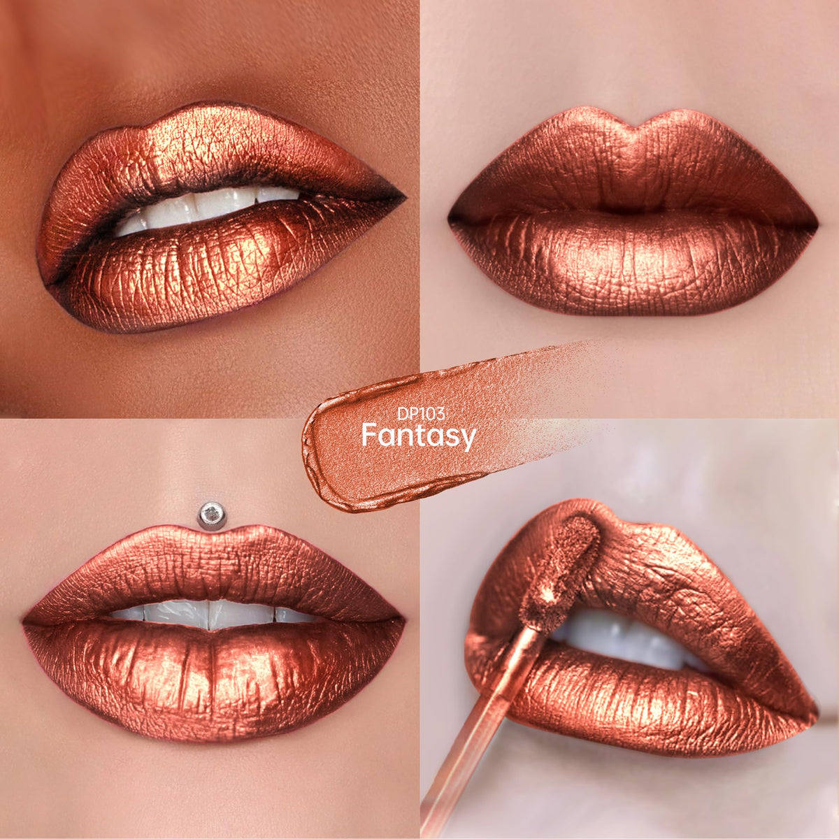 Metallic Reddish Brown Lipstick P2917