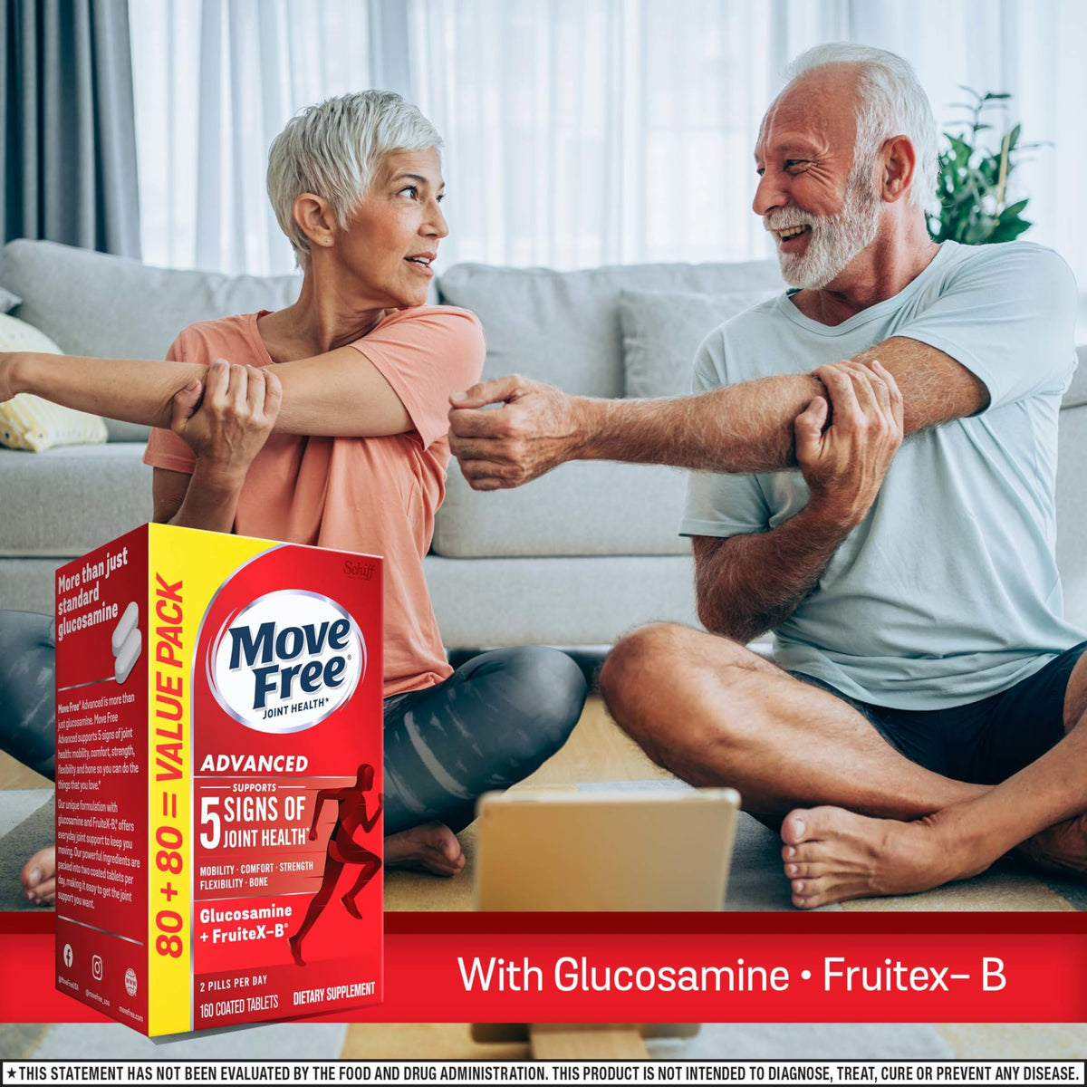 Glucosamine Chondroitin Joint Support Supplement 160 Tablets F608546