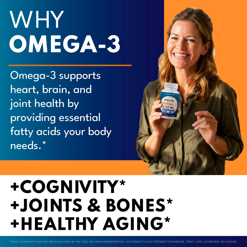 Omega 3 Fish Oil 3750 mg EPA & DHA 270 Count C847
